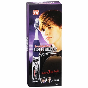 justin bieber singing toothbrush