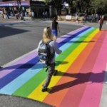 rainbow crosswalk