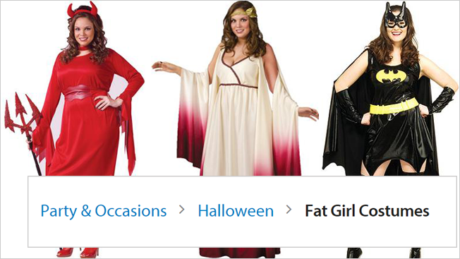 Fat Girls Halloween Walmart