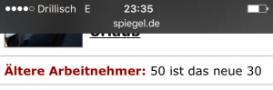 50 ist das neue 30
