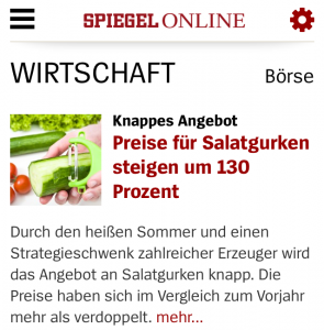 Gurkenpreis